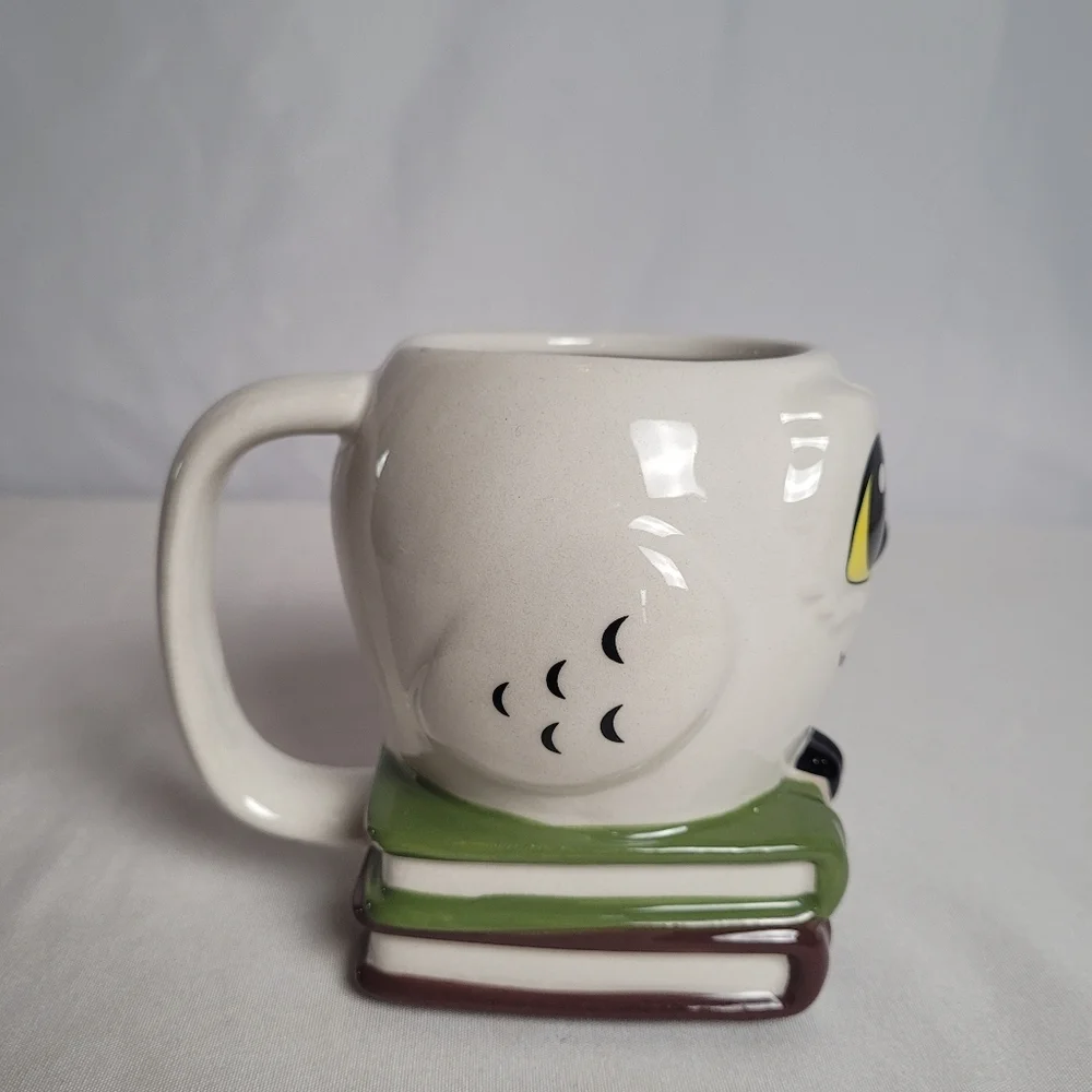 Harry Potter Hedwig On Books Coffee Mug Wizarding World New